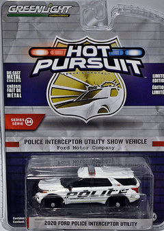 Greenlight Hot Pursuit  -  Ford Motor Company Police Interceptor Utility Show Vehicle