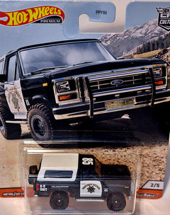 Hot Wheels Premium - 1985 Ford Bronco K9 Unit Police Truck