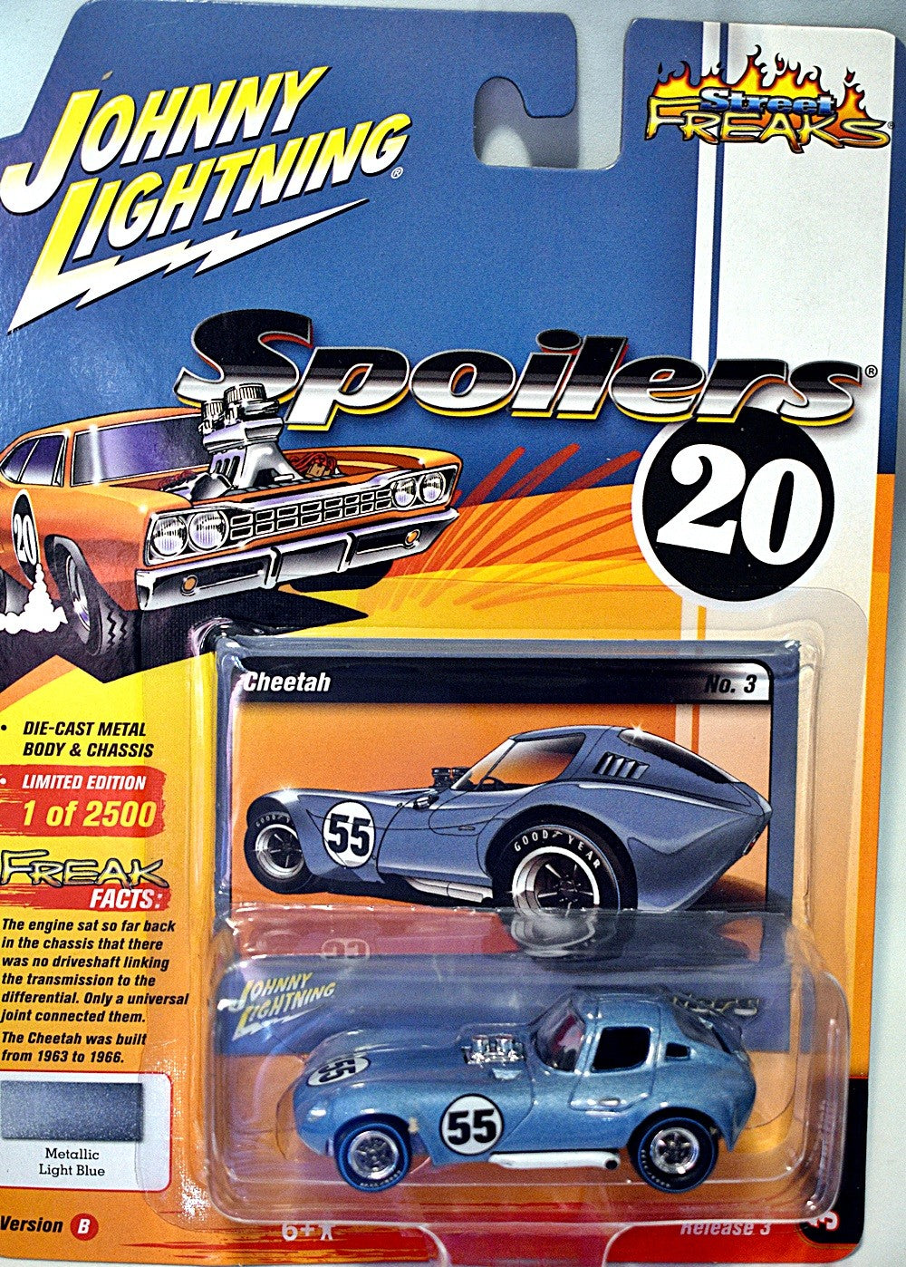 Johnny Lightning Spoilers SCCA Chevrolet Cheetah