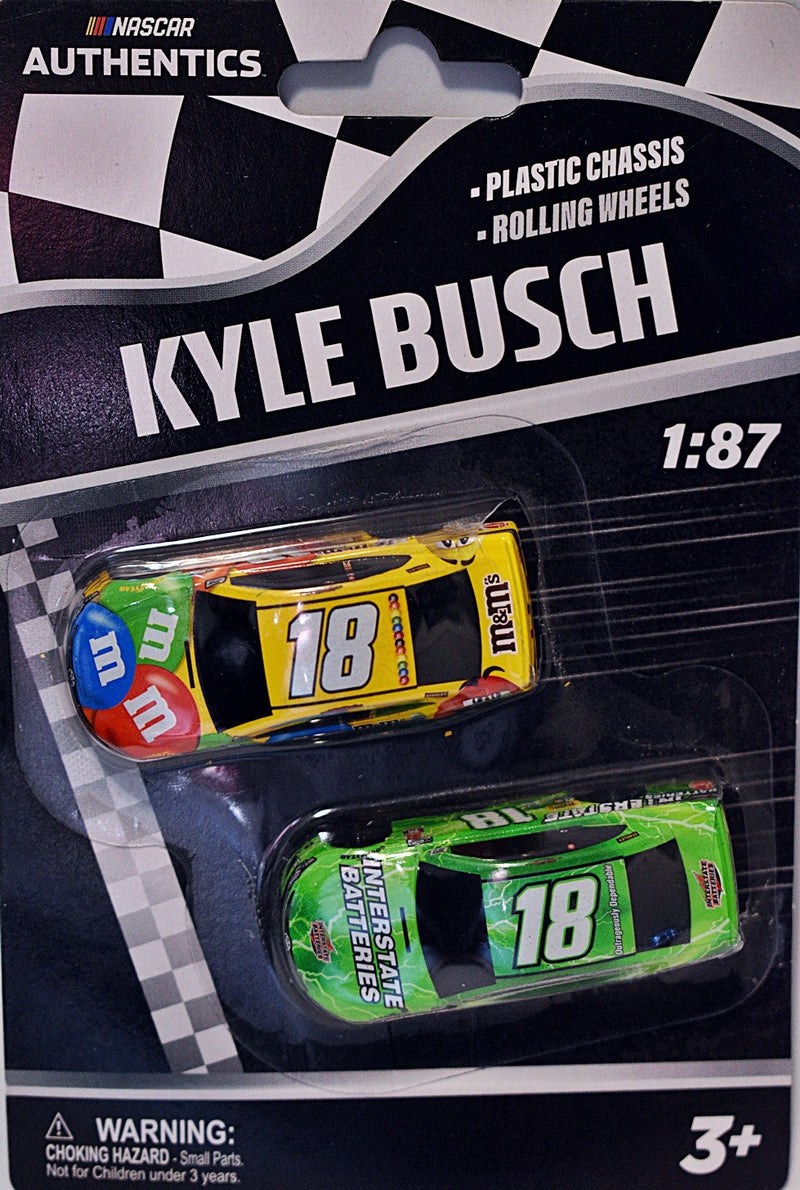 Lionel NASCAR Authentics: Kyle Busch HO Scale M&M's and Interstate Toyota Camry Stock Car Set