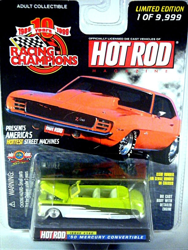 Racing Champions Hot Rod Magazine - 1950 Mercury Convertible