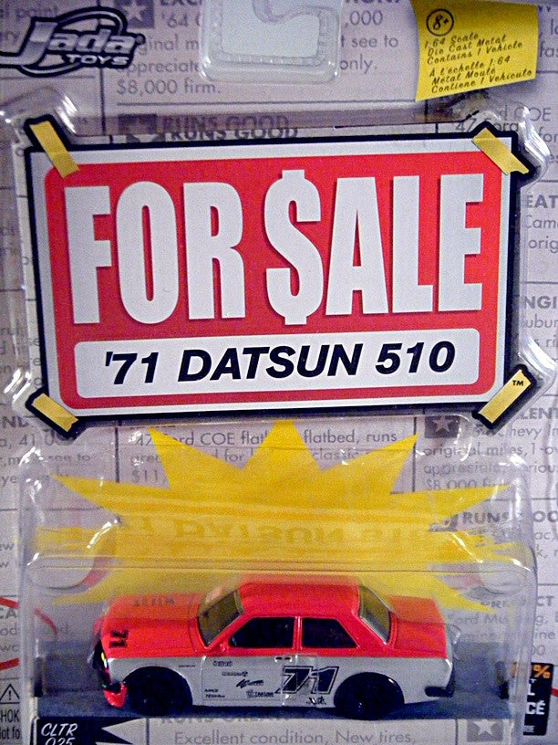 Jada For Sale Series - 1971 Datsun 510 SCCA Race Car