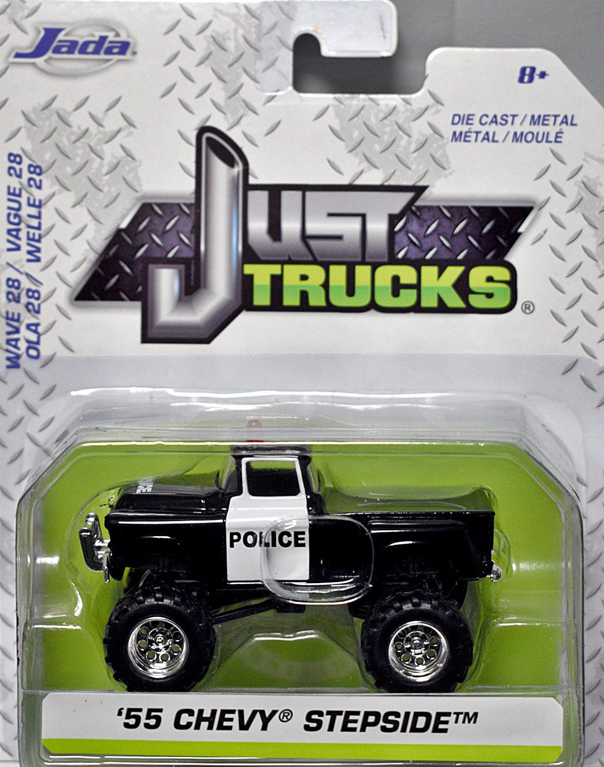 Jada - Just Trucks - 1955 Chevrolet  Police 4x4 Pickup Truck
