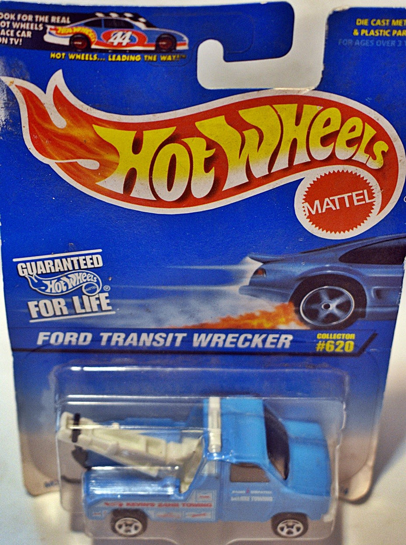 Hot Wheels - Rare Corgi Casting - Ford Transit Wrecker - Breakdown Truck