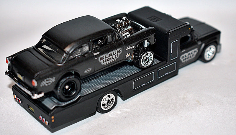 Hot Wheels: Black Hole Racing Team - 55 Chevy NHRA Gasser & Transporter