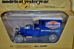 Matchbox - Models of Yesteryear Y5 1927 Talbot EverReady Batteries