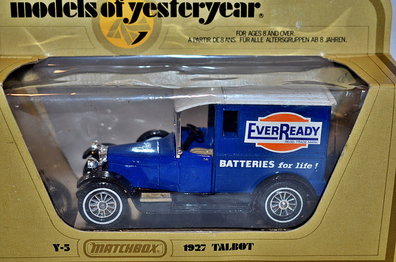 Matchbox - Models of Yesteryear Y5 1927 Talbot EverReady Batteries