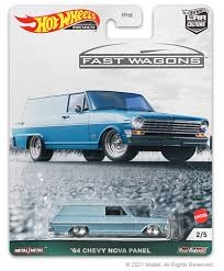 Hot Wheels - Premium - Fast Wagons - 1964 Chevy Nova Panel