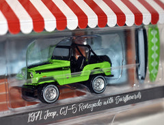 Greenlight Hobby Shop - 1971 Jeep CJ-5 Renegade w/ Surfboards
