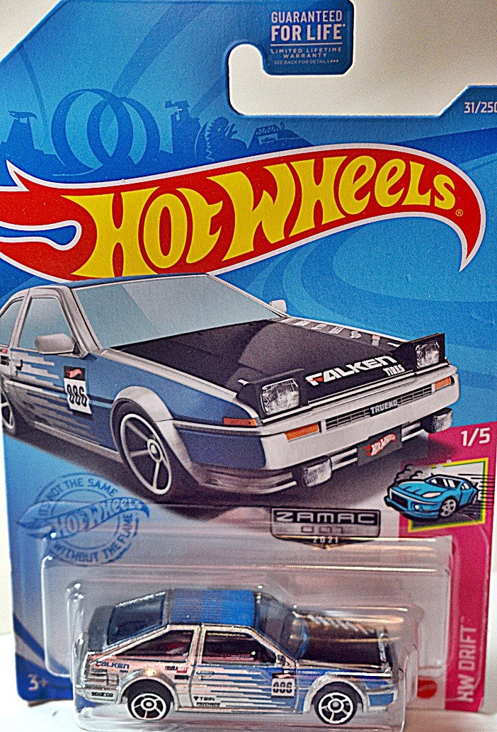 Hot Wheels - Drift - Toyota AE-86 Sprinter Trueno - ZAMAC