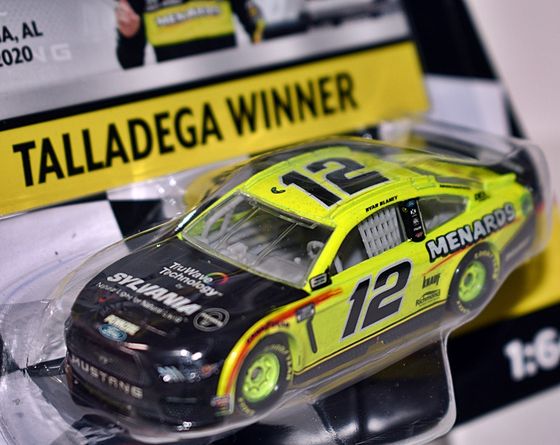 NASCAR Authentics - Ryan Blaney Talladega Wining Menards  Ford Mustang