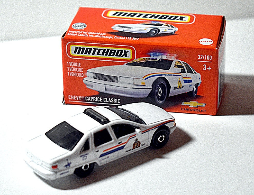 Matchbox Power Grabs - Royal Canadian Mounted Police Chevrolet Caprice Patrol Car