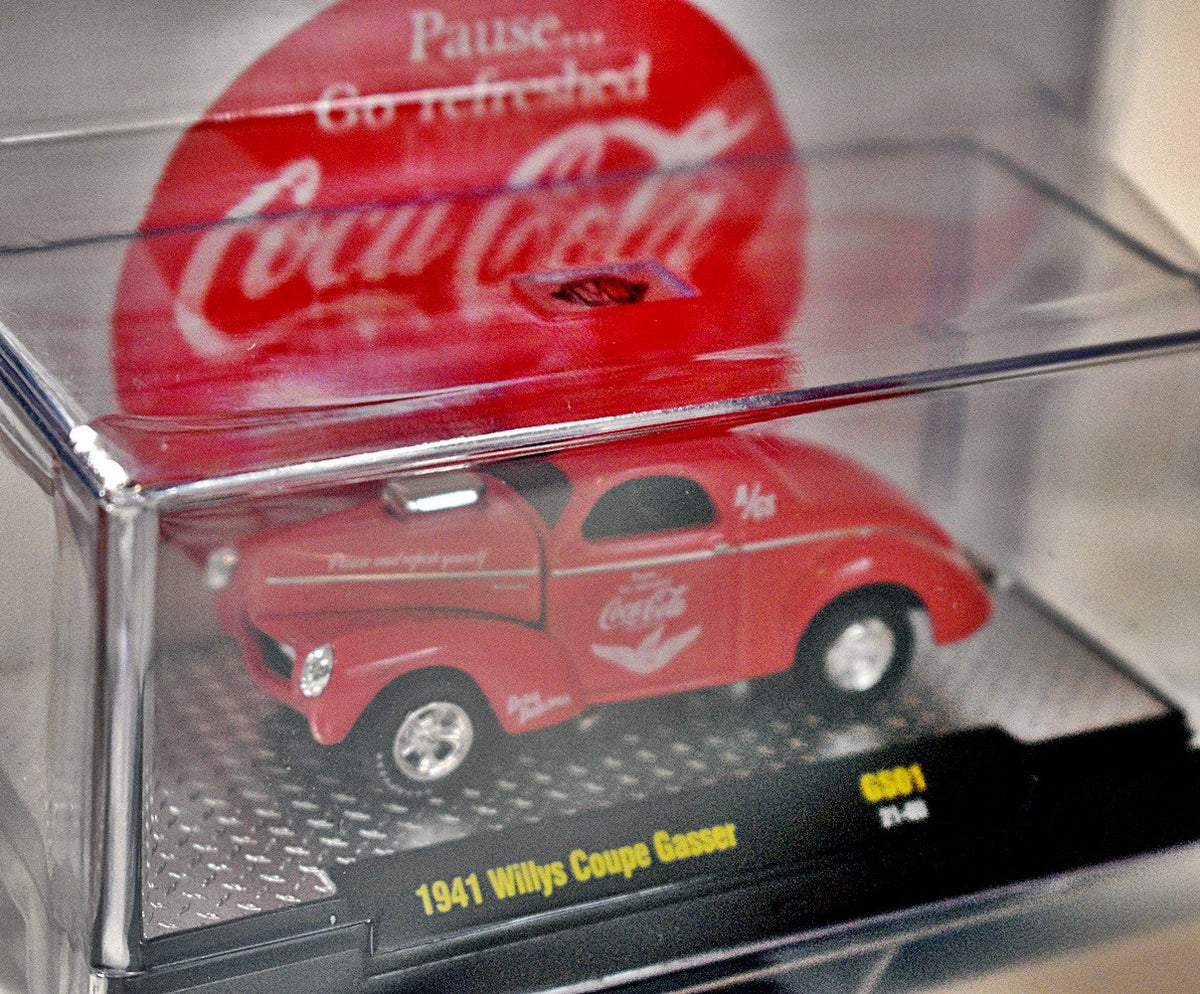 M2 Machines Auto-Thentics 1941 Willys Gasser with Coca-Cola Sponsorship