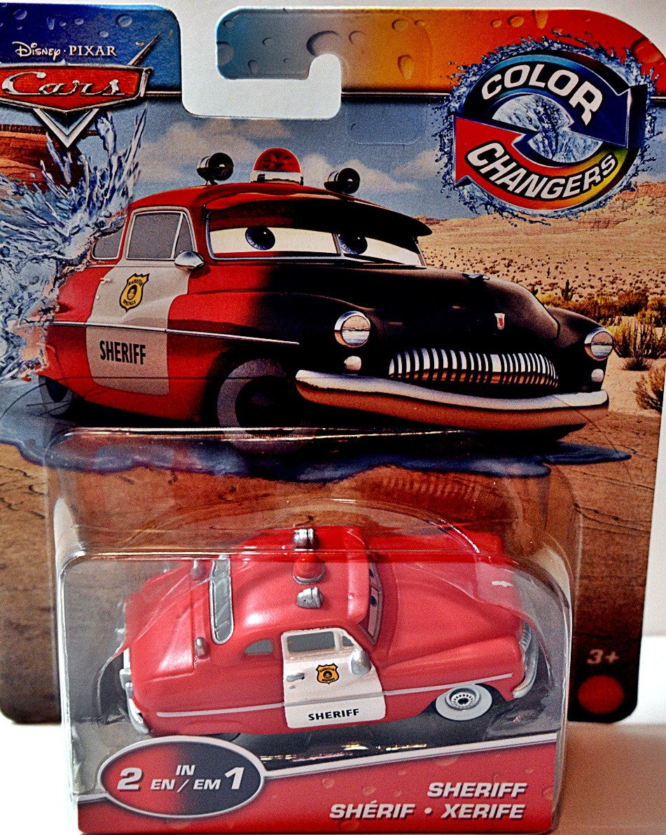 Disney CARS -  Color Changers - Sheriff 50's Mercury Police Fire Sheriff's Car