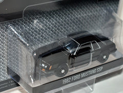 Greenlight Black Bandit - Fox Bodied 1982 Ford Mustang SSP Police Car
