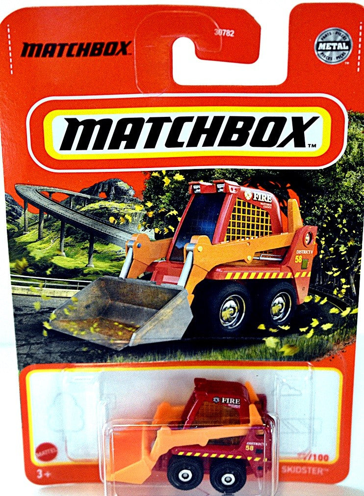 Matchbox Fire Department Skidster Bobcat Shovel