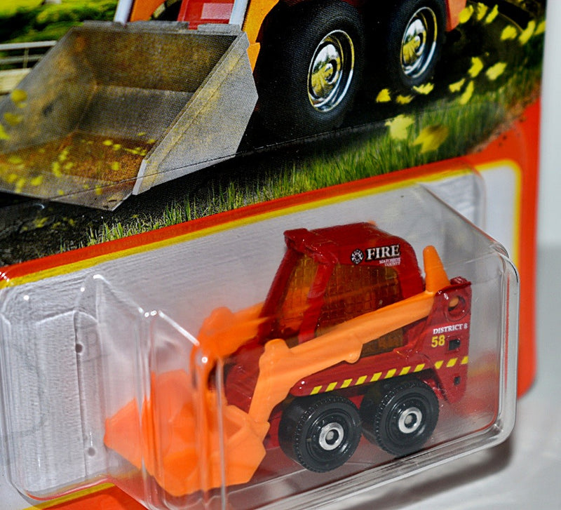 Matchbox Fire Department Skidster Bobcat Shovel