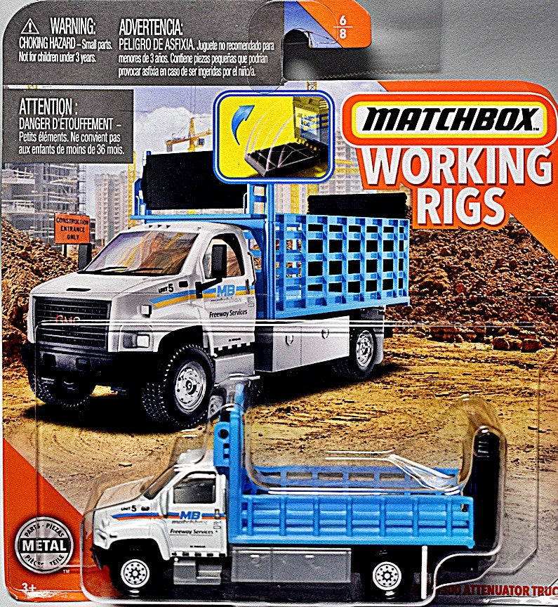 Matchbox Working Rigs - GMC 3500 Attenuator Truck