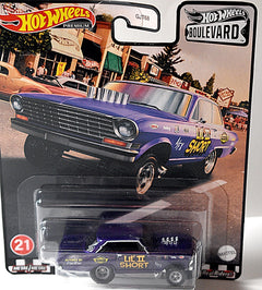 Hot Wheels Premium - Boulevard - 63 Chevy Nova NHRA Altered Wheelbase Gasser