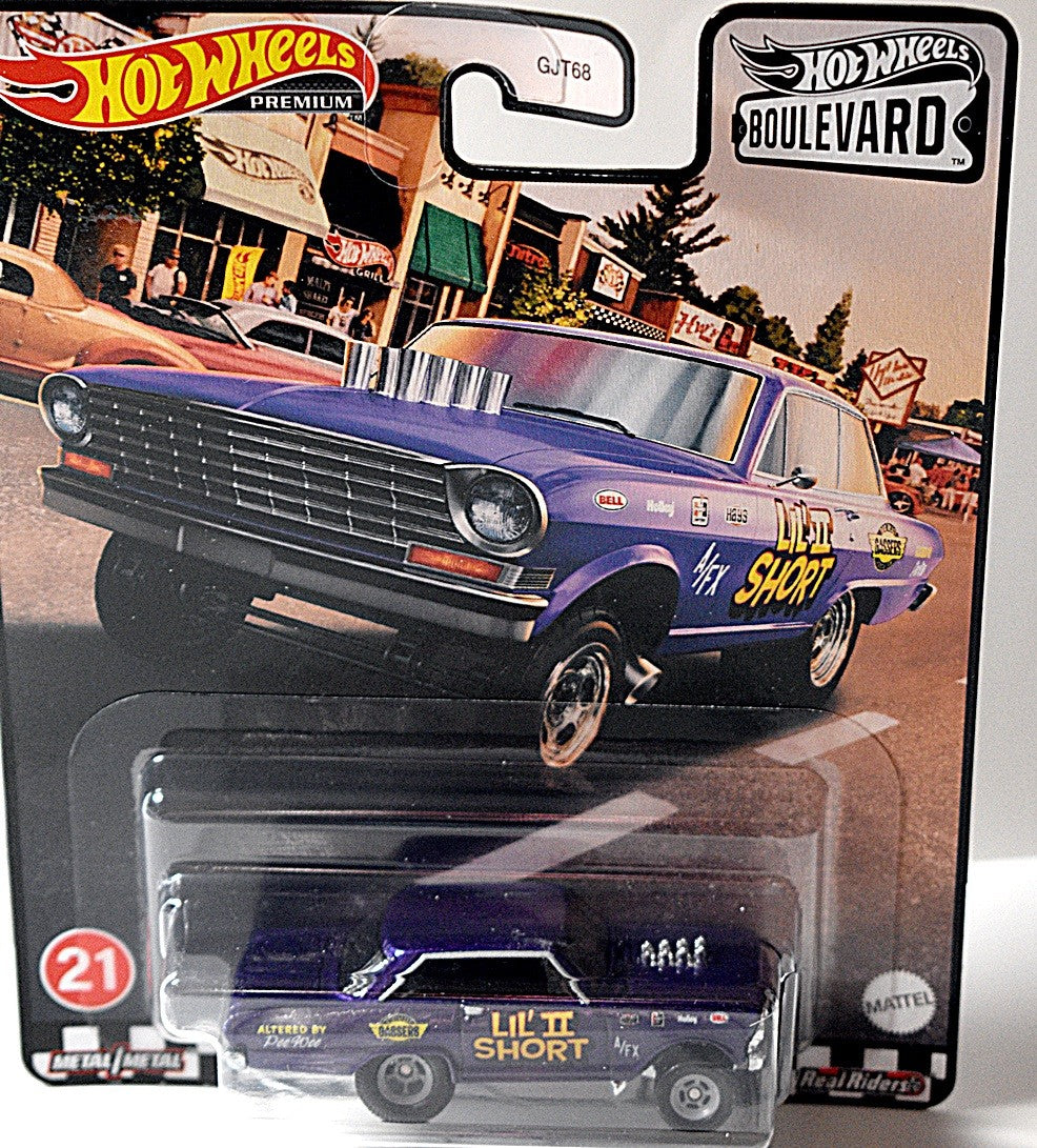 Hot Wheels Premium - Boulevard - 63 Chevy Nova NHRA Altered Wheelbase Gasser