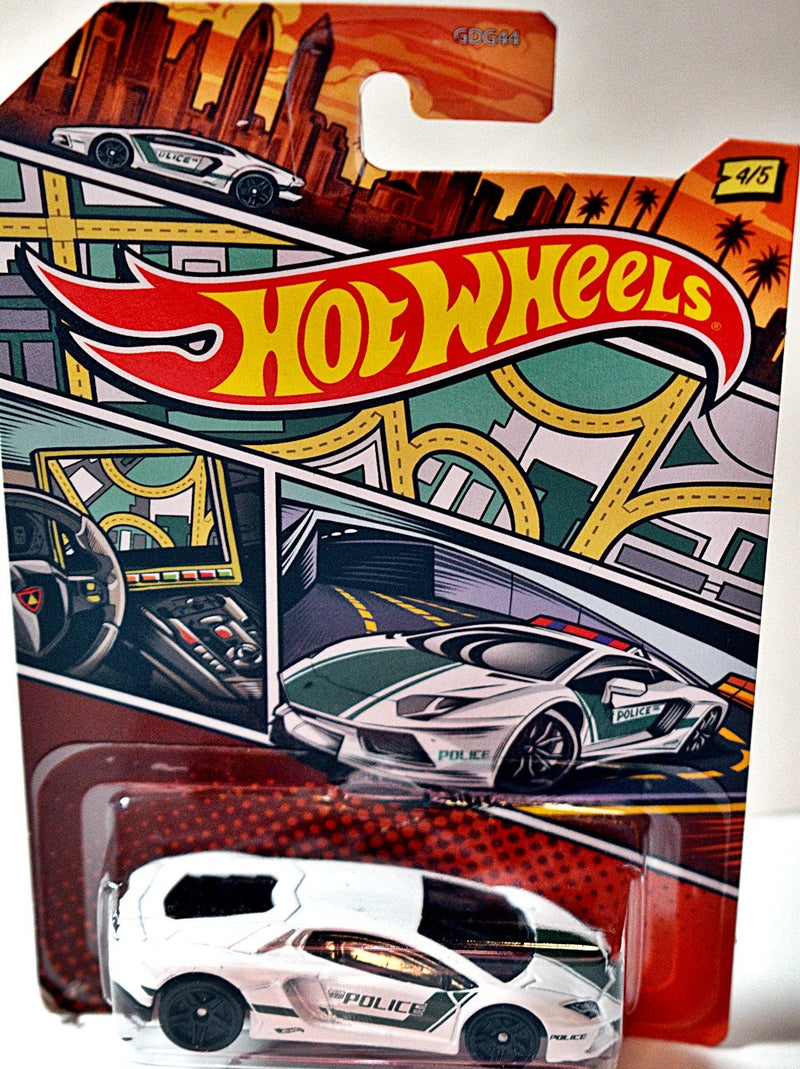 Hot Wheels - Dubai Police - Lamborghini Aventador LP 700-4 Police Car