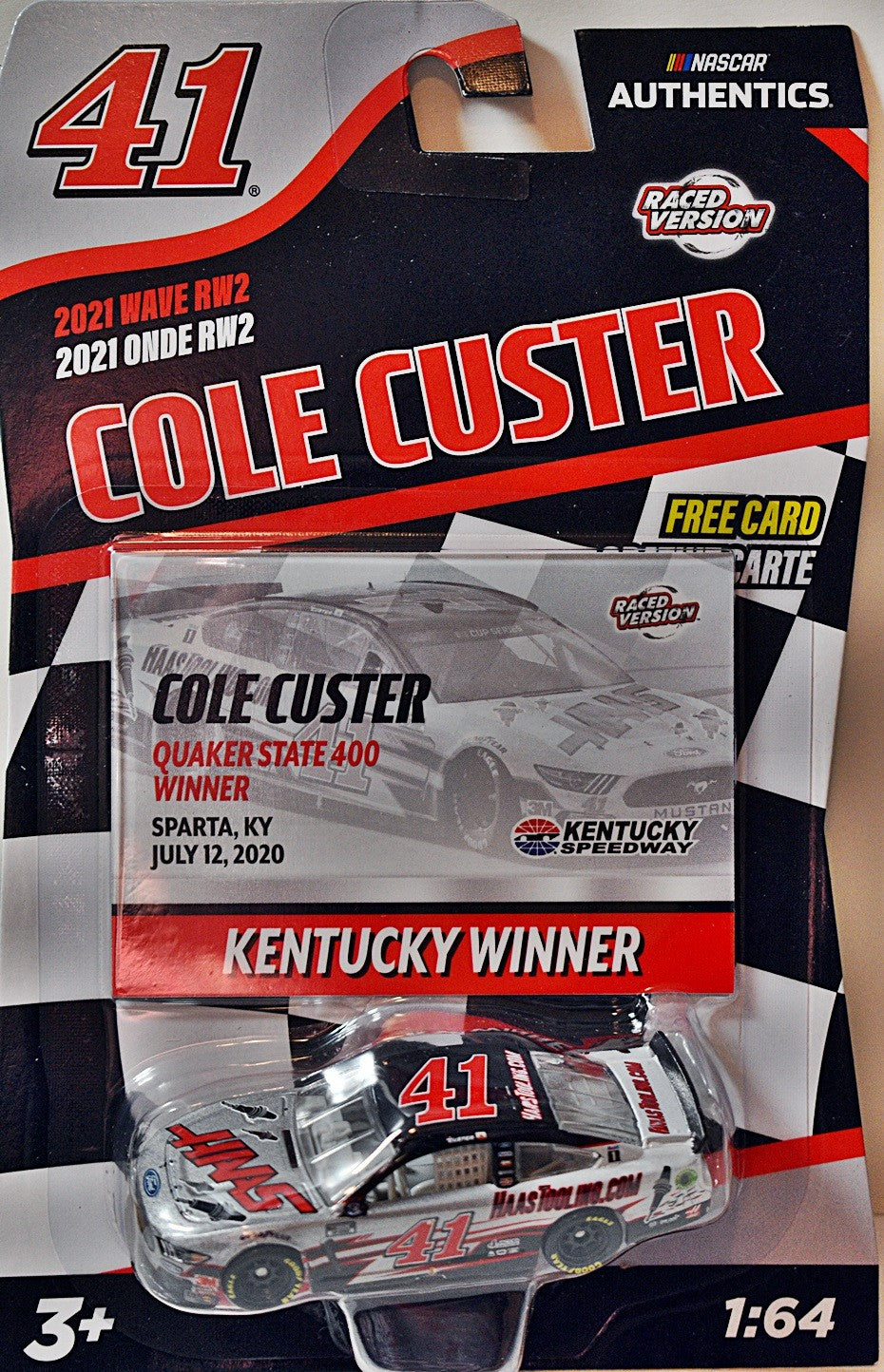 Lionel NASCAR Authentics - Cole Custer Kentucky Winning Haas Ford Mustang