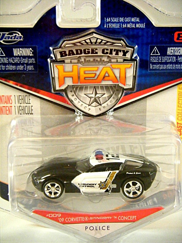 Jada Badge City Heat - Chevrolet Corvette Stingray Concept Police Car