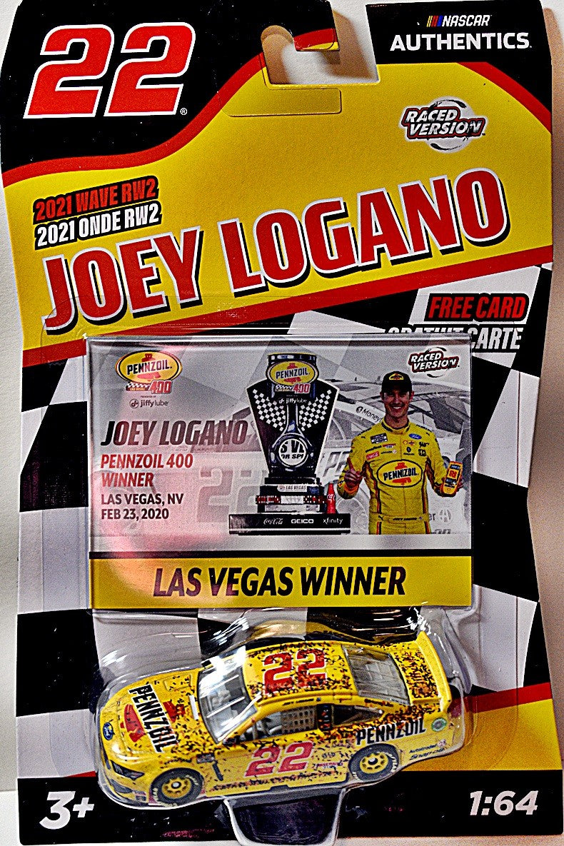 NASCAR Authentics - Joe Gibbs Racing - Logano   Pennzoil 400 Winning Pennzoil Ford Mustang