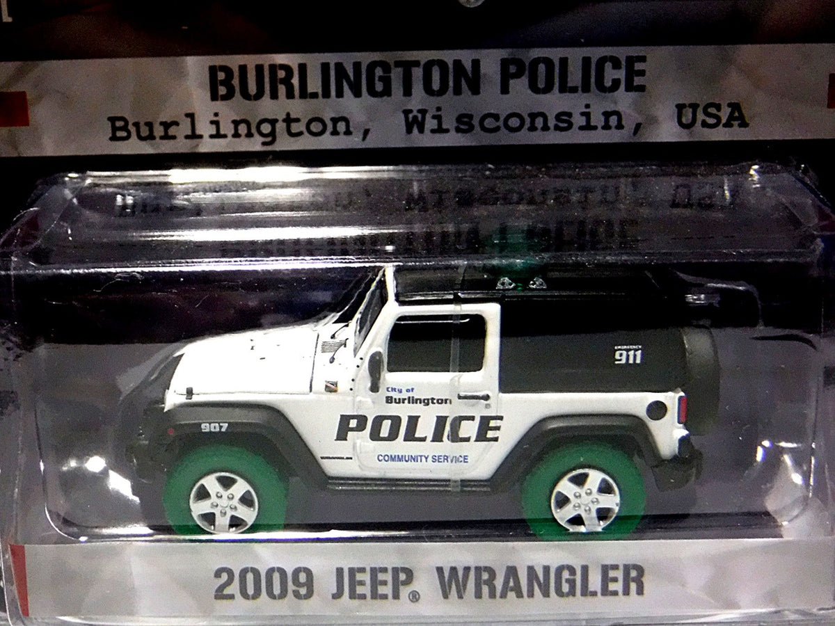 Greenlight - Green Machine - Burlington WI Police Jeep Wrangler