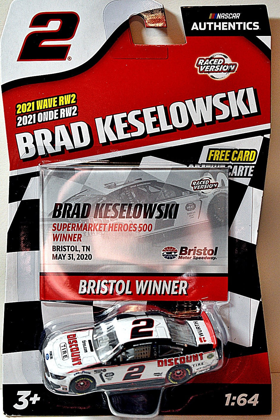 Lionel NASCAR Authentics -  Team Penske Brad Keselowski Bristol Winning Discount Tire Ford Mustang