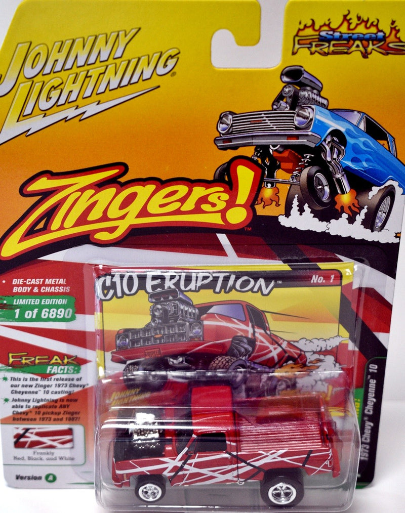 Johnny Lightning Street Freaks Zingers -  1973 Chevy Cheyenne - Squarebody - Pickup Truck