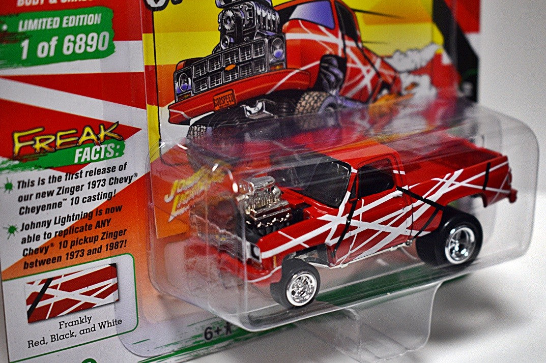 Johnny Lightning Street Freaks Zingers -  1973 Chevy Cheyenne - Squarebody - Pickup Truck
