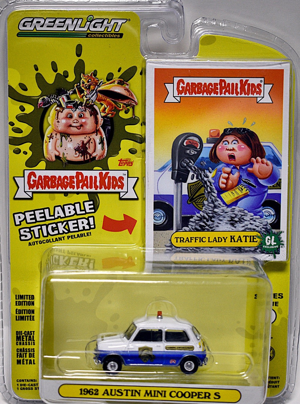 Greenlight - Garbage Pail Kids - 1962 Austin Mini Cooper S Police Car