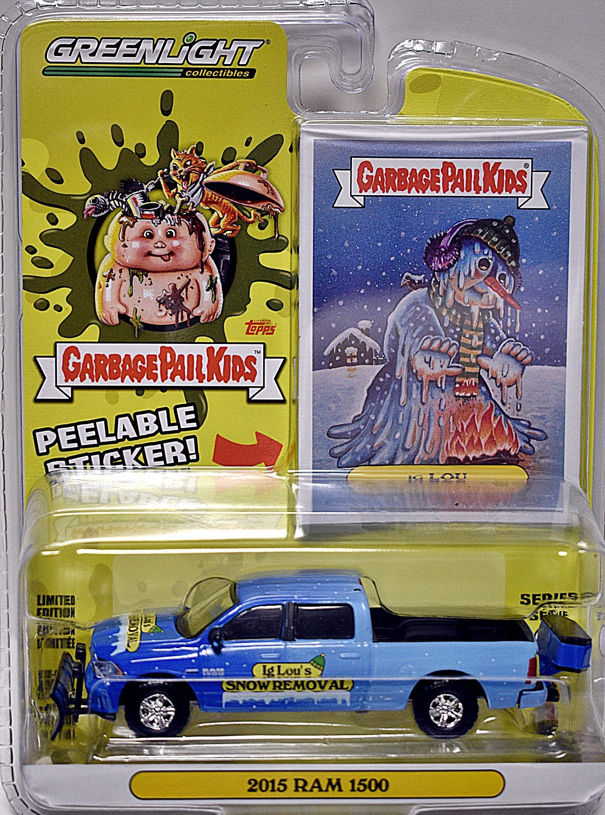 Greenlight - Garbage Pail Kids - Ig Lou's Snow Removal - RAM 1500 Snow Plow