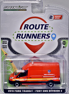 Greenlight - Route Runners - Ford Transit FDNY EMS Division 3 Rescue Van