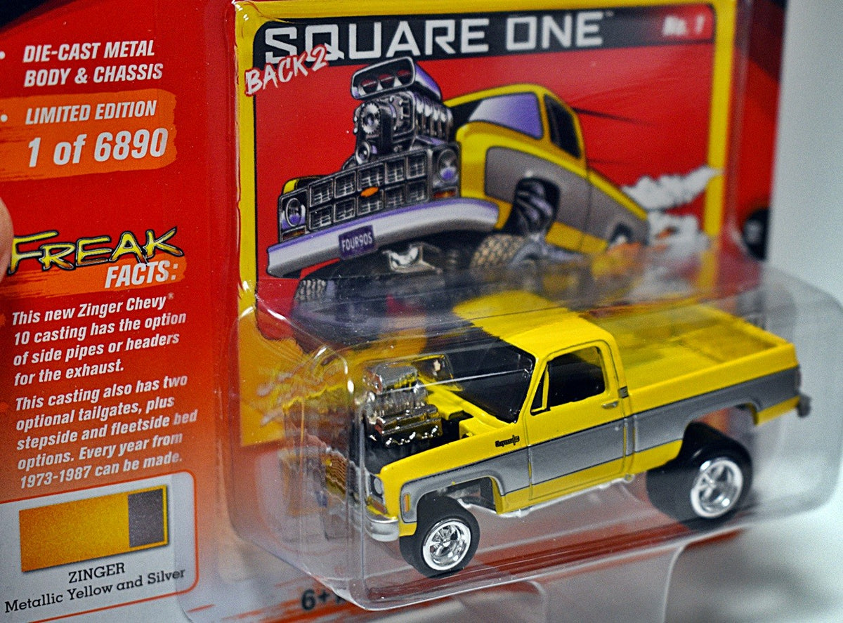 Johnny Lightning Street Freaks Zingers -  1973 Chevy Cheyenne - Squarebody - Pickup Truck