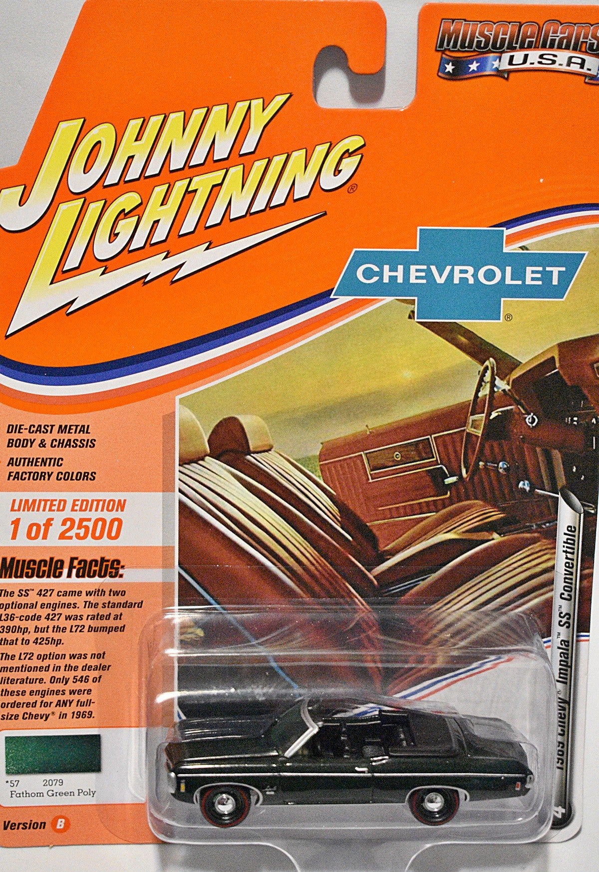 Johnny Lightning Muscle Cars USA - 1969 Chevrolet Impala SS Convertible