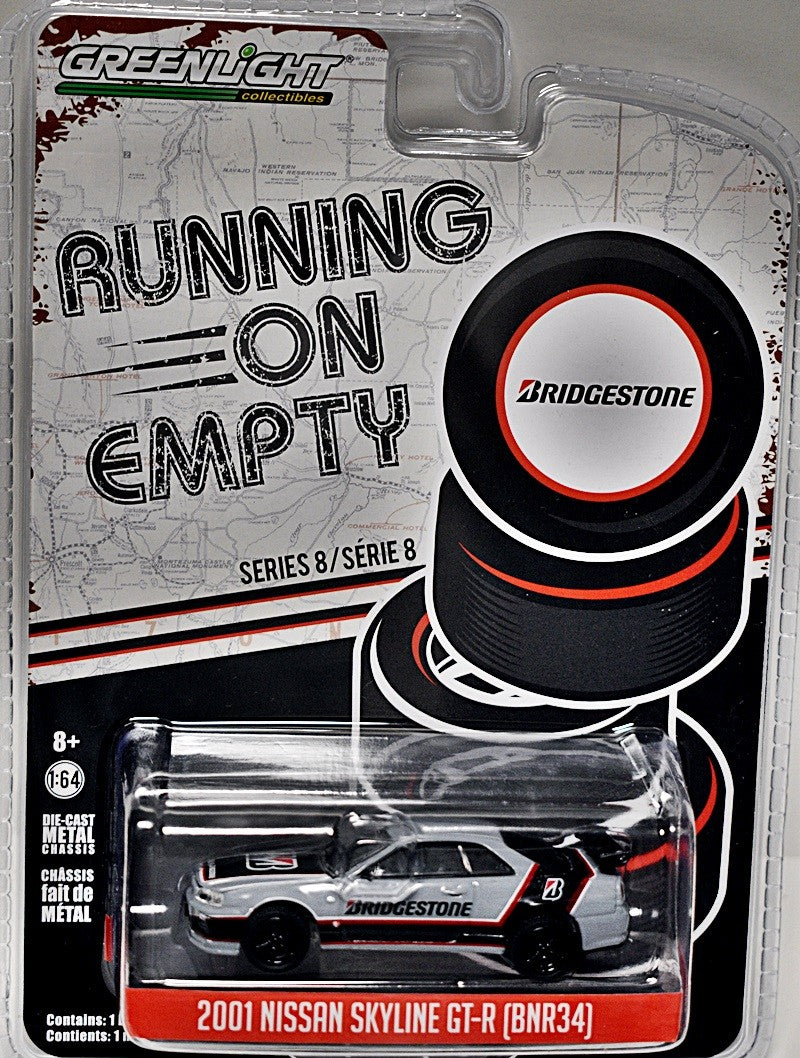 Greenlight - Running on Empty - Bridgestone 2001 Nissan Skyline GT-R [BNR34]