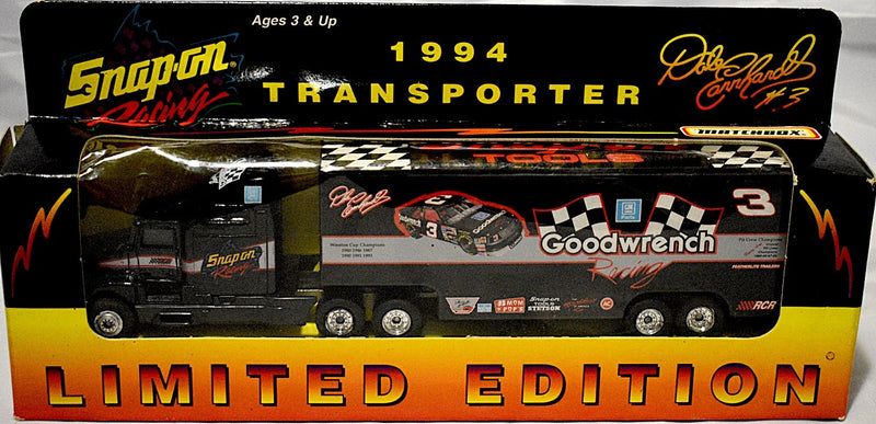 Matchbox Super Stars Dale Earnhardt  1994 Goodwrench Snap-On Tools Racing Transporter