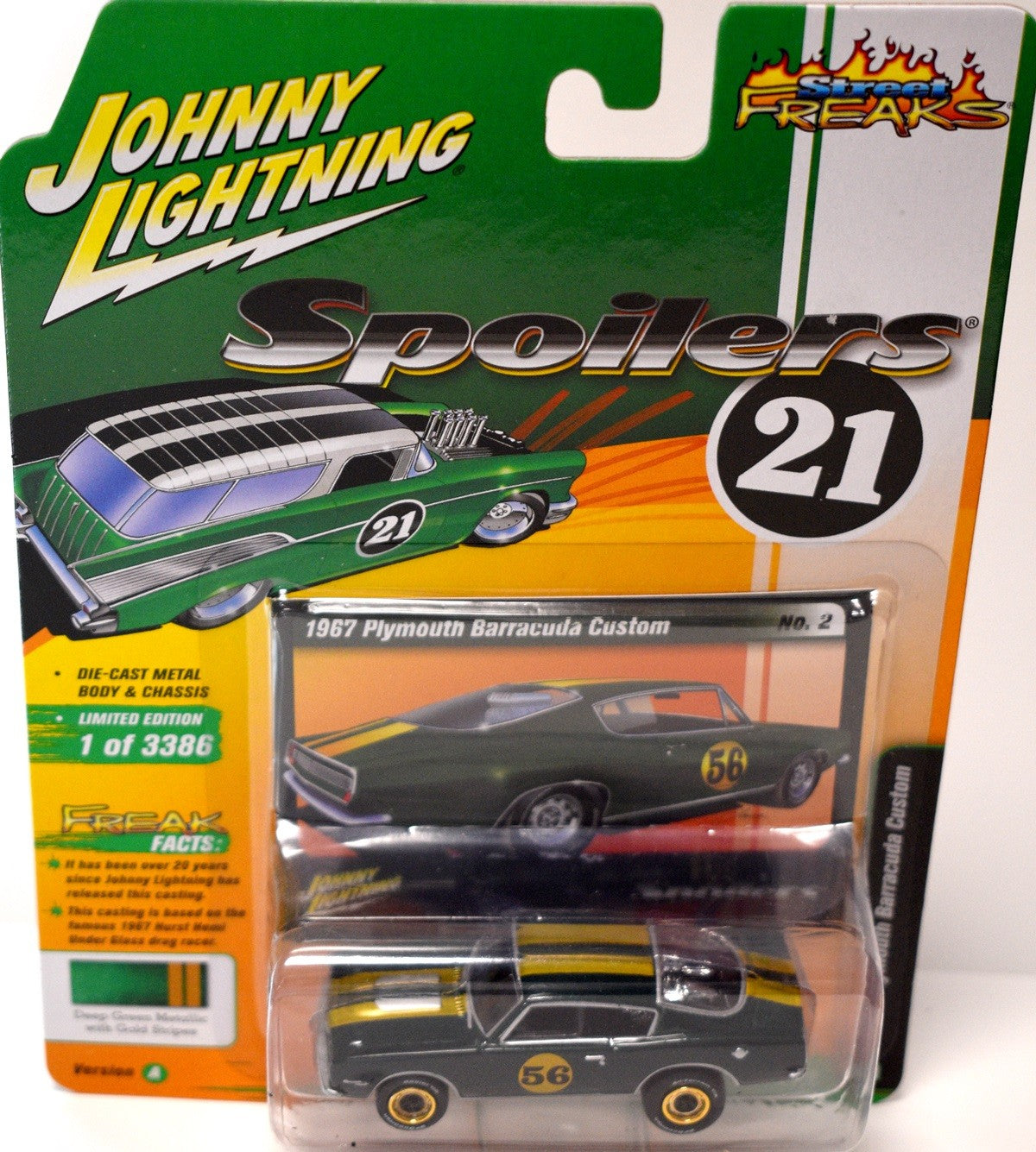 Johnny Lightning Spoilers  1967 Plymouth Barracuda