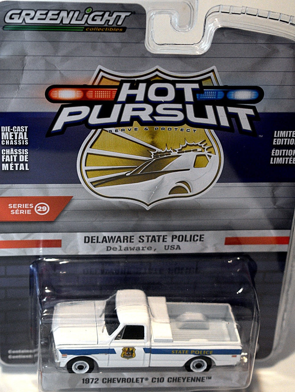 Greenlight Hot Pursuit - Delaware State Police 1972 Chevy C10 Pickup Truck
