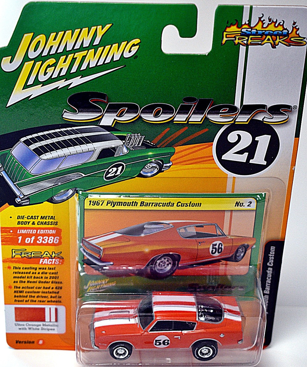 Johnny Lightning Spoilers  1967 Plymouth Barracuda