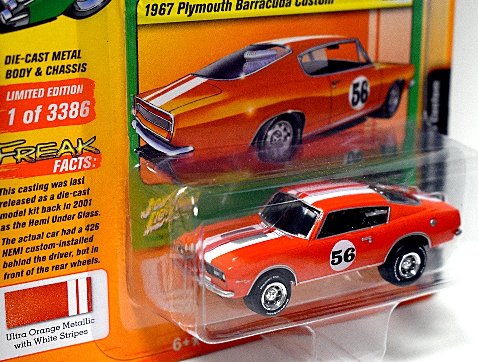 Johnny Lightning Spoilers  1967 Plymouth Barracuda