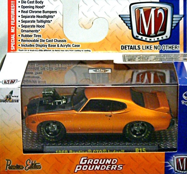 M2 Machines Ground Pounders - 1969 Pontiac GTO