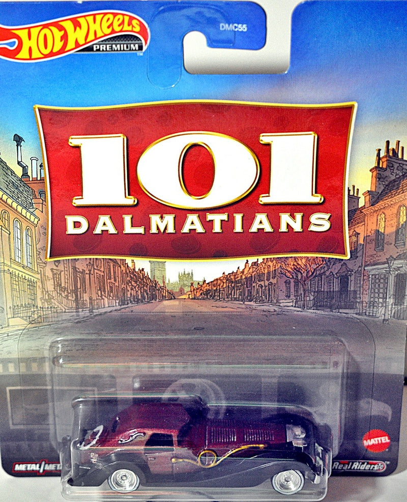 Hot Wheels Premium - 101 Dalmatians - Creulla De Vil Cadillac Limousine