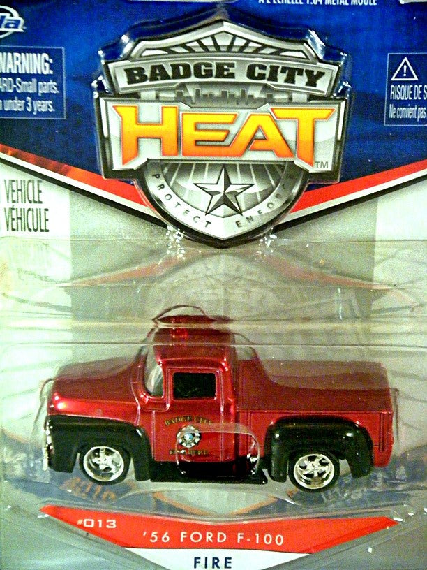 Jada Badge City Heat Series - 1956 Ford F-100 Police Dept Pickup Truck
