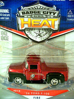 Jada Badge City Heat Series - 1956 Ford F-100 Police Dept Pickup Truck