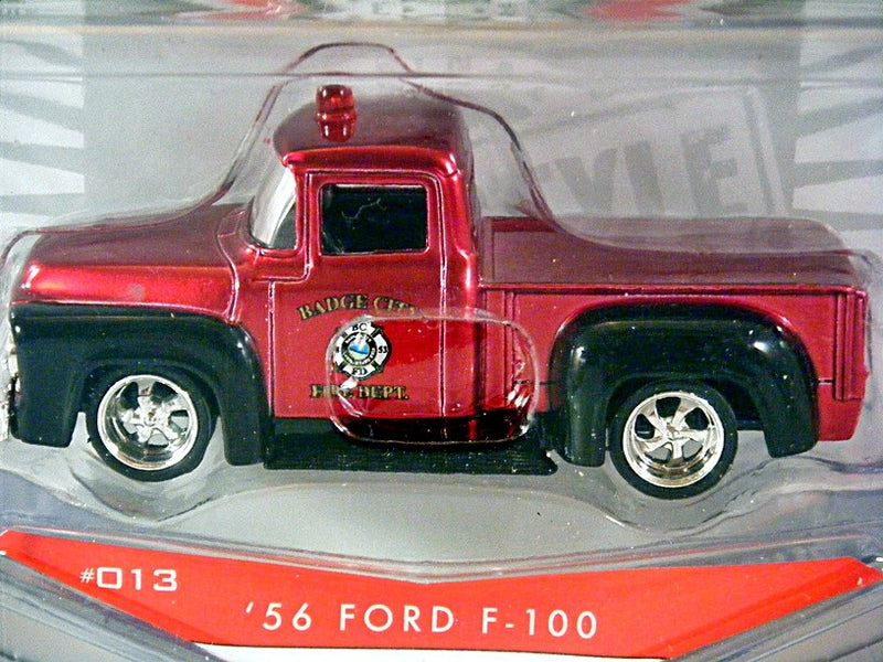 Jada Badge City Heat Series - 1956 Ford F-100 Fire Dept Pickup Truck