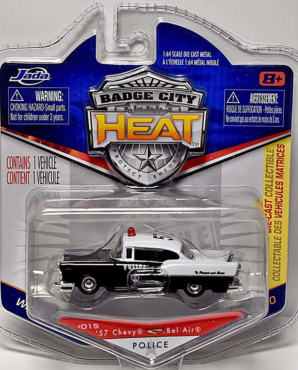 Jada Badge City Heat - 1957 Chevy Bel Air Police Car