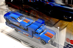 Hot Wheels Car Culture - Team Transport - NHRA - 2018 Dodge Challenger SRT Demon and 1960's Retro Dodge Transporter